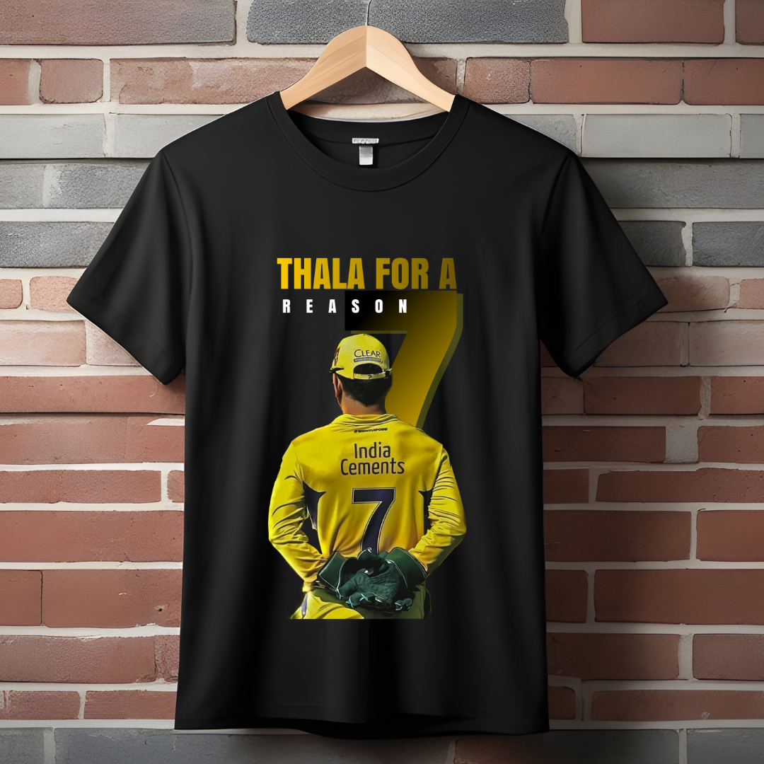 DHONI : THALA FOR A REASON (PREMIUM UNISEX OVERSIZED T-SHIRT)