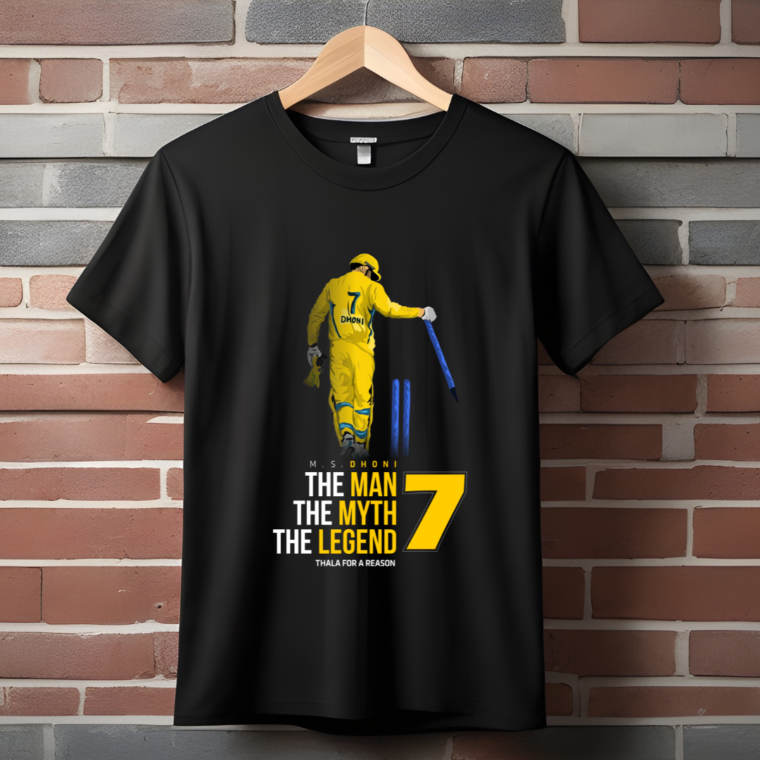 DHONI: THE MAN, THE MYTH, THE LEGEND (PREMIUM UNISEX OVERSIZE T-SHIRT)